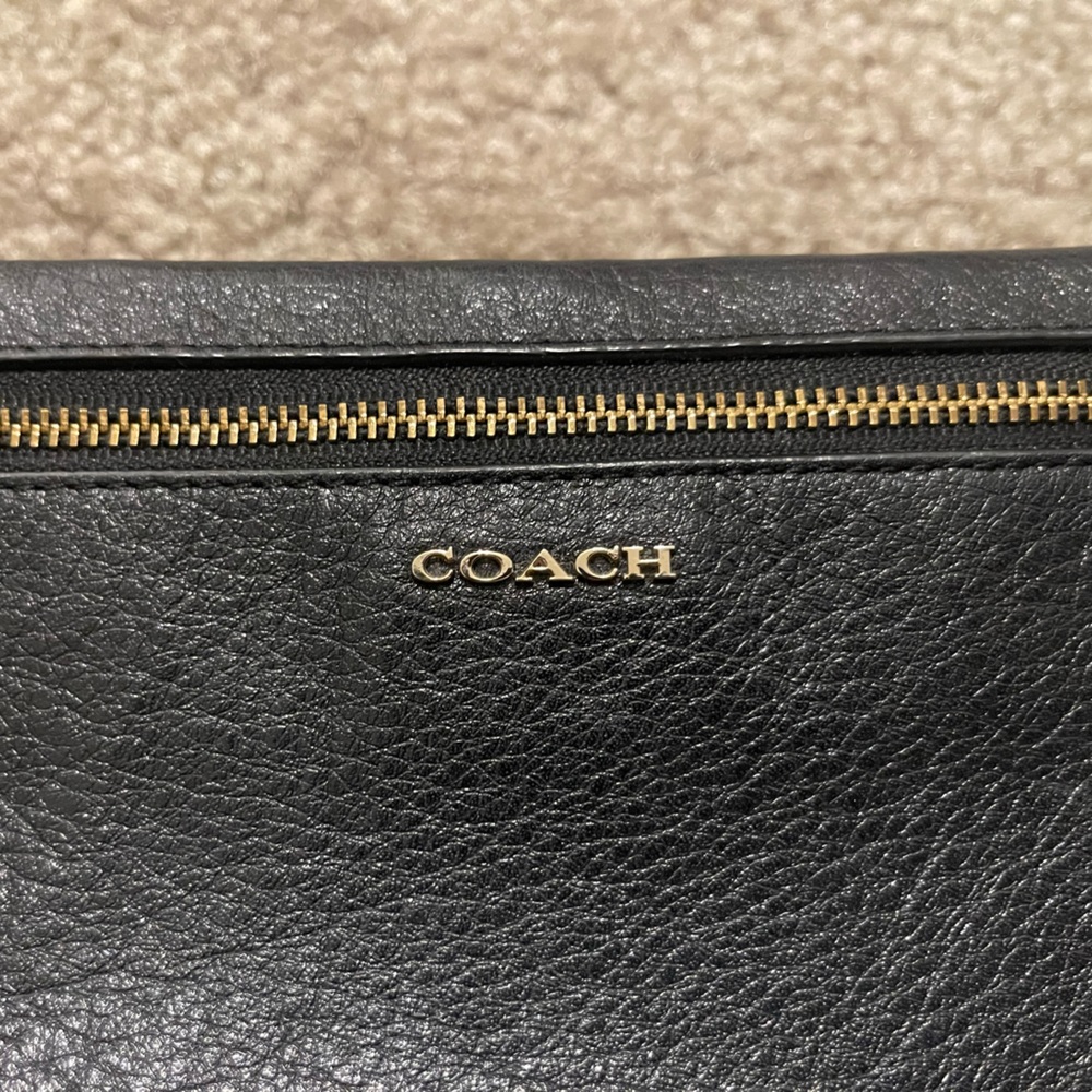 Coach Madison Black/White Python Leather Wristlet… - image 2